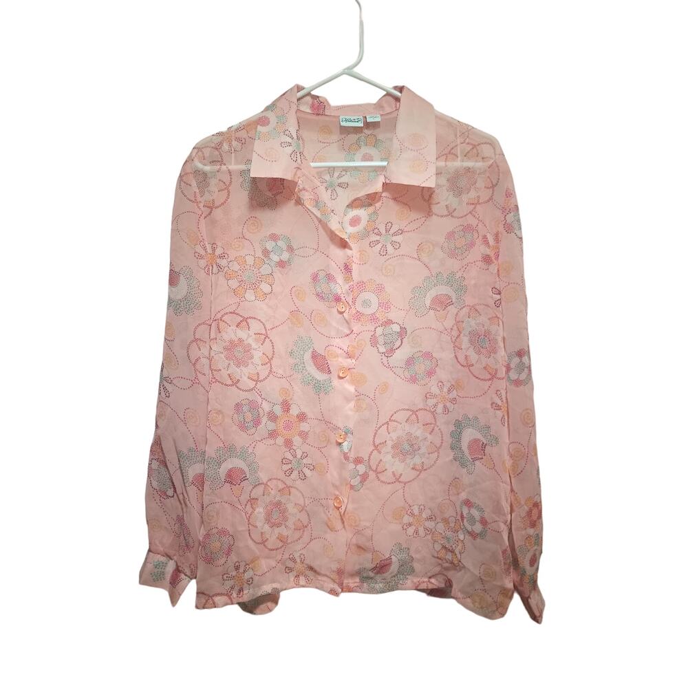 Haband Women's Button Up Shirt Size Large